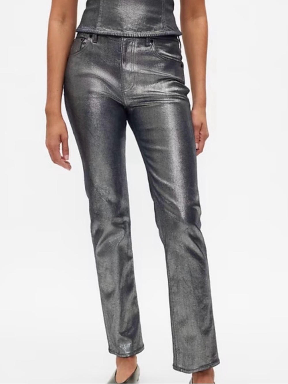 GAP Silver Vintage Slim High Rise Jeans 29/8